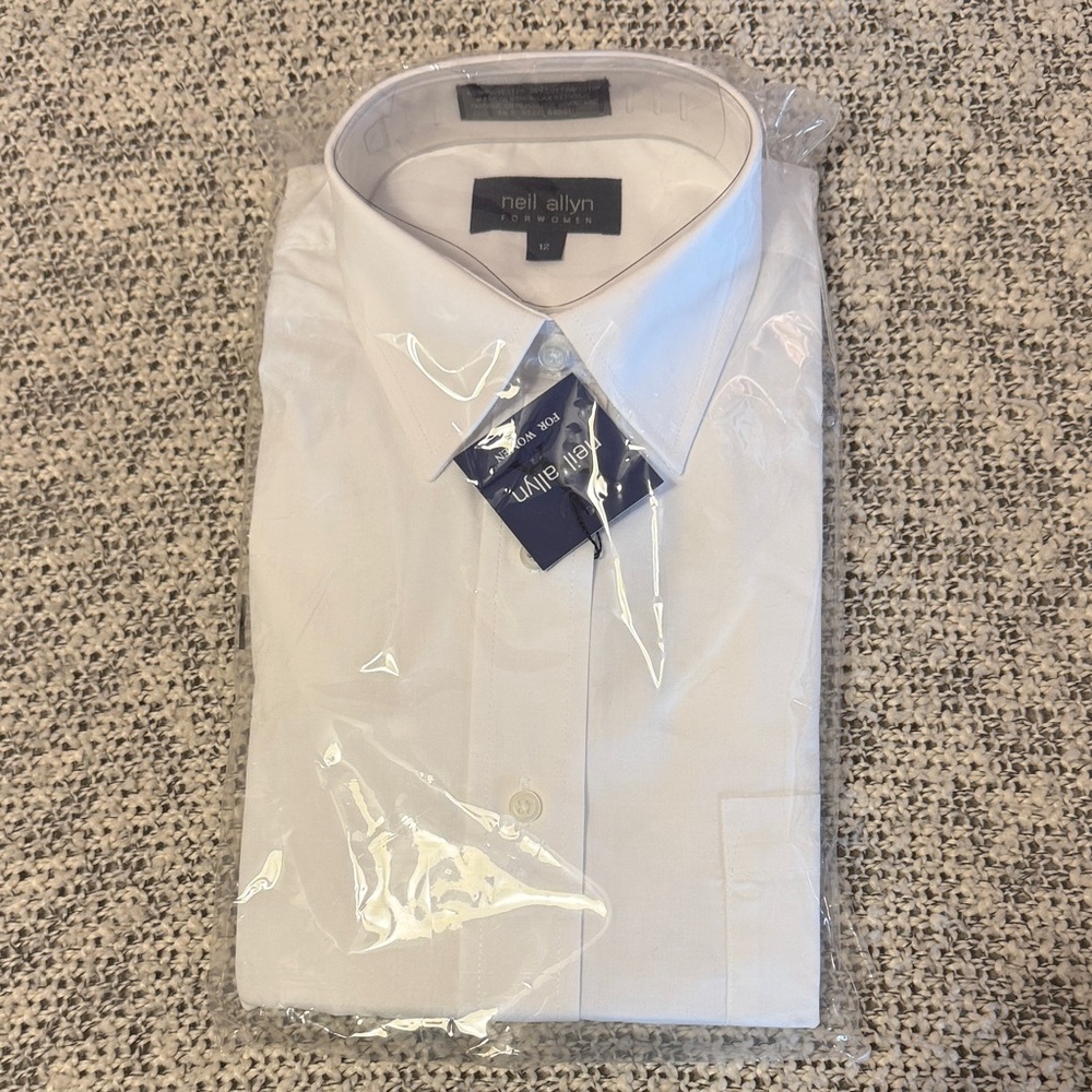 Neil Allyn Classic White Dress Shirt